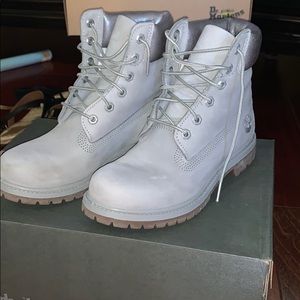 Grey Timberland Boots!!